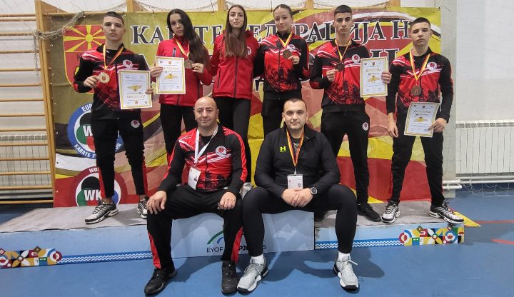 Државен првак и четири трети места за каратистите на „Кун-Су-То“ на првенство во Скопје