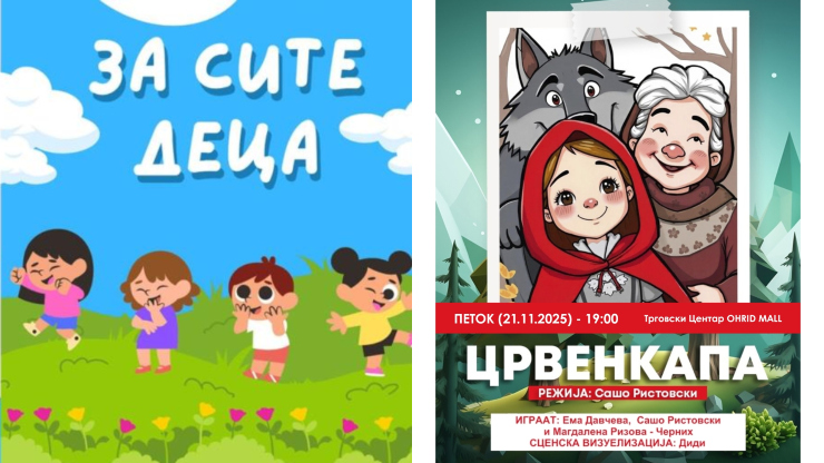 Во петок детската претстава „Црвенкапа“