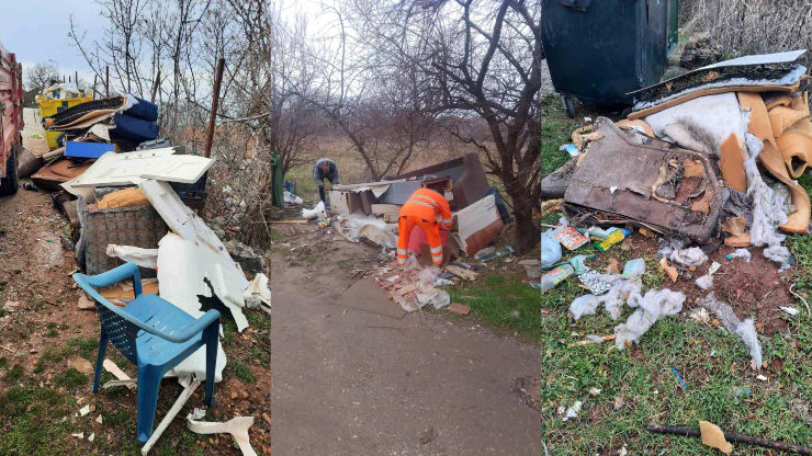 Мапирани 8 мини – депонии, подигнати 24 м³ кабаст отпад и градежен шут