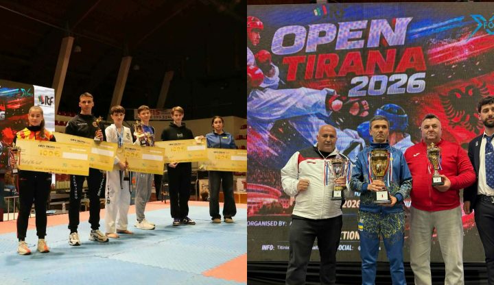 МТТФ освои 42 медали, 2 пехари за најдобри поединци и пехар за трето место севкупен пласман на „Тирана Опен 2026”