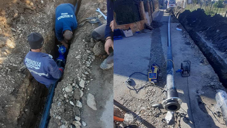 Преприклучување на постоечки објекти на новопоставената  водоводна линија на улицата „Прилепска”